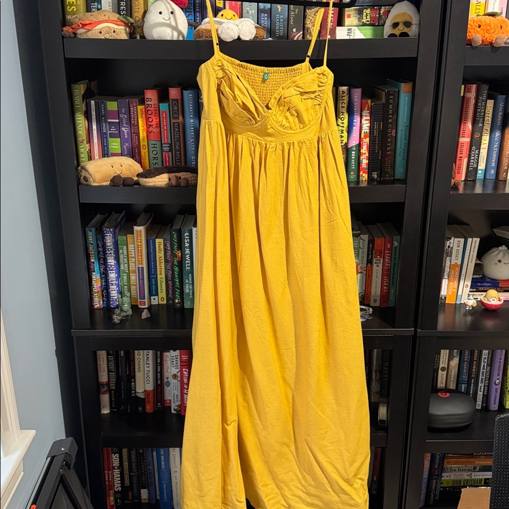 FARM Rio Yellow Maxi Dress